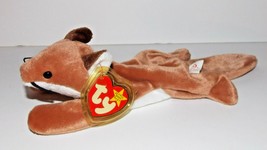 Ty Beanie Baby Sly Plush 11in Fox Stuffed Animal Retired with Tag 1996 - £15.73 GBP