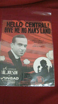 Vintage Hello Central! Give Me No Man&#39;s Land Sheet Music #42 - £19.78 GBP
