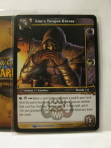 (TC-1583) 2007 World of Warcraft Trading Card #4/20: Liar&#39;s Tongue Glove... - $4.00