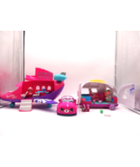 Shopkins air Shoppies Dolls Air Skyanna&#39;s Jet Plane Airplane Camper and car - $57.42