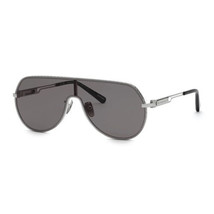 Chopard SCHG64M 579X Shiny Palladium/Grey 99-1-145 Sunglasses New Authentic - $576.72