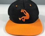 Vintage Shaquille O Neal Gorra Plana Negro Amarillo Mate Logo Plano Ala NBA - $93.13