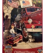 Master Pieces Childhood Dreams Fire Truck 1000 Piece Jigsaw Puzzle NEW S... - £11.55 GBP