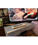 FOR PARTS Emerson EWD2203 DVD VCR Combo Player VHS Tested With NA259 Remote - $34.64