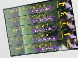 See Clearly Method Vision Improvement Boxed Set 5 VHS Tapes Exercise Eye... - $34.99
