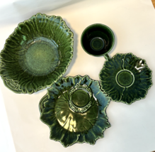 woodfield steubenville plates, set of 4 Green, tea cup, saucer, plate an... - $688.17 MXN