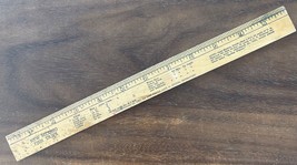 1955 Vintage 12 inch New Mexico Fish Laws Ruler Schenley Whiskies of Ele... - $29.69