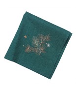 Invierno Ramitos Bordado Navidad Servilleta - Verde/Múltiple - 45cm x 45cm - $18.28