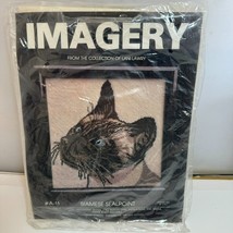 SIAMESE SEALPOINT CAT Imagery Cross Stitch Kit A-11 Rare 1982 - $29.66