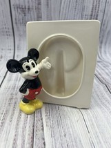 Disney Mickey Mouse Photo Frame Japan Vintage Ceramic - $8.81
