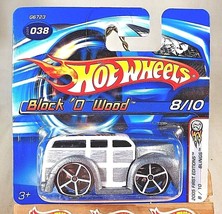 2005 Hot Wheels #38 First Edition 8/10 Blings BLOCK O WOOD White wOH5s ShortCard - £6.64 GBP