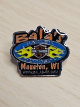 HARLEY DAVIDSON BALA&#39;S H.D. MAUSTON WI. DEALERSHIP COLLECTIBLE VEST PIN - £6.88 GBP