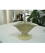 Vintage Colonial China Company green candy dish  pottery with aluminum h... - $369.94 MXN