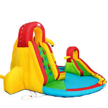 Kid's Inflatable Water Slide Bounce House with Climbing Wall and Pool Wi... - $375.80