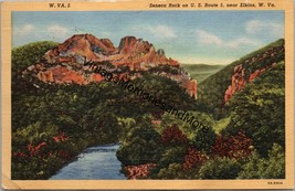 Seneca Rock on U.S. Route 5 Near Elkins West Virginia Postcard PC231 - £3.74 GBP