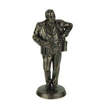 British Prime Minister Winston Churchill Bronze Finished Statue - $59.39