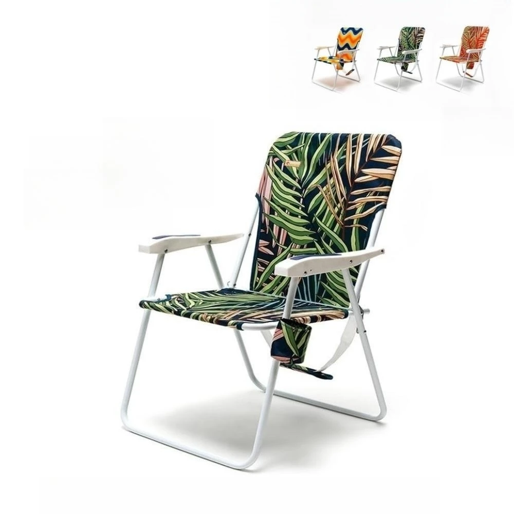 Outdoor Camping Folding Chair Portable Backrest Rest Chair Self-driving BBQ - £137.37 GBP
