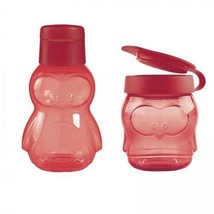 Tupperware (New) Penguin Bottle And Snack Cup - Red Set - £22.27 GBP