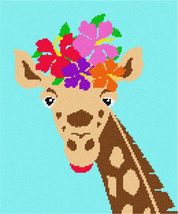 Pepita needlepoint canvas: Tropical Giraffe 2, 10&quot; x 12&quot; - £65.64 GBP+