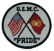 Usmc Pride With Crossed Flags Patch - Color - Veteran Owned Business - £4.34 GBP