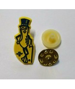 Mr Peanut Lapel Pin Planters Peanuts Hard Plastic NOS Uncommon Yellow Vi... - £4.94 GBP