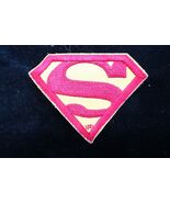 Vtg DC Comics Superman S Chest Logo Embroidered 3&quot; Wide Patch Black - $277.43 MXN