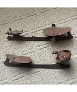 2 Antique Clip On Metal Ice Skates (not a pair) Decor Rustic Vintage Ska... - $10.40