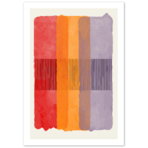 Warm Watercolor Blending Abstract Poster 04 - £14.37 GBP+