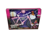 NEW 1996 BARBIE COUNTRY RIDE BIKE W/ DOG MATTEL ORIGINAL BOX PINK # 6756... - $37.05