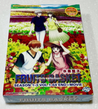 Anime DVD Fruits Basket Season 1-3 Vol.1-64 End + Movie English Dubbed Free Ship - £32.64 GBP