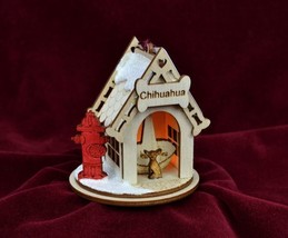Ginger Cottages K9 Cottages Chihuahua Christmas Ornament Made In Usa K9102 - £15.88 GBP
