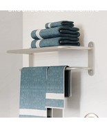Double Towel Rack 24&quot; Bathroom Towel Bar Brushed Nickel Stainless Steel - $57.03 CAD
