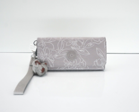 Kipling RUBI Snap Long Wallet Wristlet KI4576 Polyamide Floral Sketch Gr... - $39.95