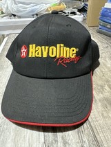 Vintage Texaco Havoline Racing Hat Cap Black Red Snapback - $17.81