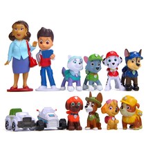 Paw Patrol Birthday Cake Topper (Set Of 12 pcs) 1&quot; - 3&quot; tall - £15.12 GBP