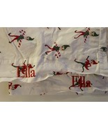Pottery Barn Kids Elf On The Shelf Stand Pillowcases Cotton EMBROIDERED ... - $30.92 CAD