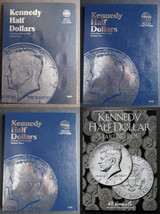 Set of 4 - Whitman Kennedy Half Dollar Coin Folders Number 1-4 1964-Present Book - £22.39 GBP