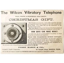 Wilcox Vibratory Telephone 1885 Advertisement Victorian Christmas ADBN1A15 - $19.99