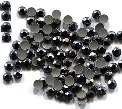 RHINESTUDS Faceted Metal 4mm  GREY Hot Fix Iron on    2 Gross  288 Pieces - $5.79