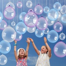 130 Pcs Transparent Balloons Clear Blue Purple Balloons Under The Sea Party Deco - £16.44 GBP