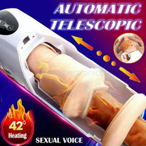 Heated Handsfree Automatic Rotating Male Masturbator Telescopic Stroker Sex Toy - £40.09 GBP