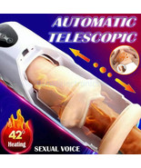 Heated Handsfree Automatic Rotating Male Masturbator Telescopic Stroker ... - £40.66 GBP