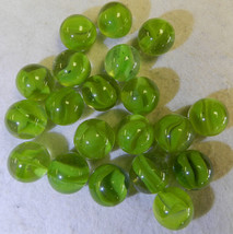 #15953m Vintage Group or Lot of 20 Vintage Aventurine Cat&#39;s Eye Marbles - $41.99