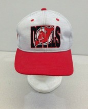 NHL New Jersey Devils Red And Gray Tie Back One Size  Baseball Cap   - £5.95 GBP