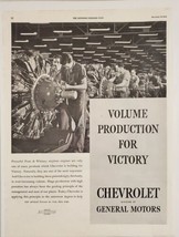 1942 Print Ad Chevrolet Auto Plant Building Pratt &amp; Whitney Airplane Eng... - £15.76 GBP