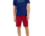 Club Room Men&#39;s Holiday 2-Pc. Graphic T-Shirt &amp; Solid Pajama Shorts Set ... - $23.99