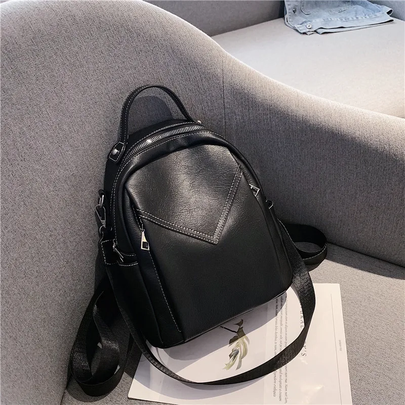 Ck women pu leather backpack multifunction shoulder bags small school bags for teenager thumb200