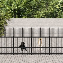 Outdoor Dog Kennel Steel 67.74 m² - £731.34 GBP