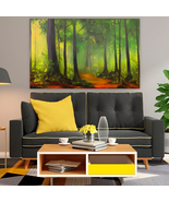 Forest 31 Landscape Abstract Illustrations,Canvas Wall Art, Canvas Print - £28.30 GBP+