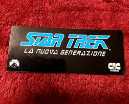 Star Trek La Nuova Generazione Italy TNG Decal Vintage The Next Generation - $19.75